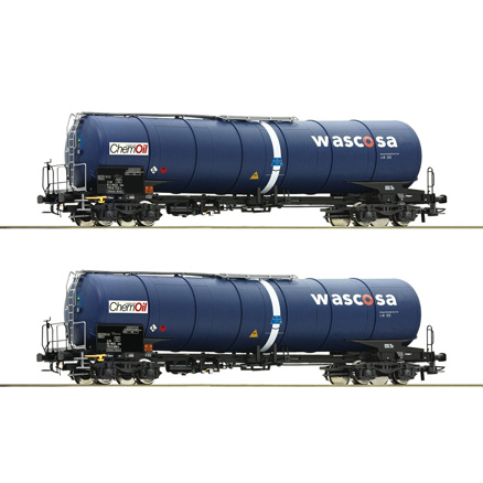 2-piece set: Tank wagons, Chemoil-H0