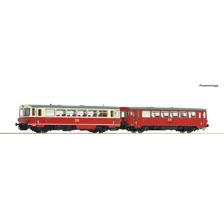 Diesel railcar 174 001-8 with trailer, DR 
