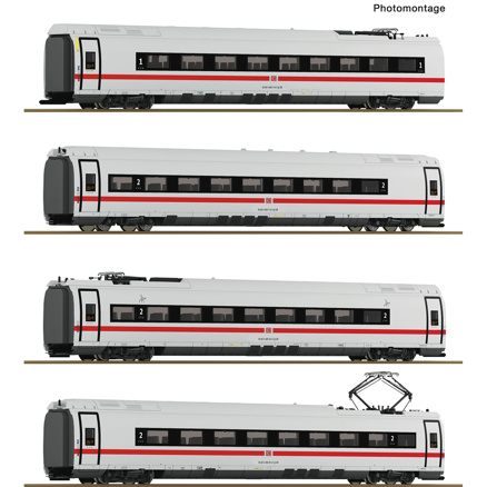 4 piece set: Electric multiple unit ICE 3neo (Class 408), DB AG 