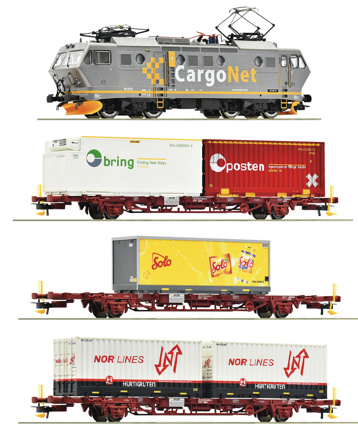 61486 - 4 piece set: Electric locomotive EL 16 and