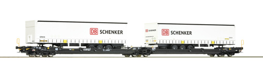 77390 - Articulated double pocket wagon T3000e, Ko