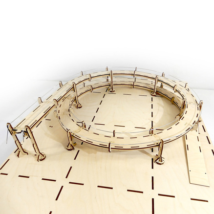 Rondela-310mm,540°, 1,5 circle, complete kit