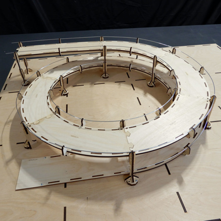 Rondela-267/310mm,540°, 1,5 circle, complete kit