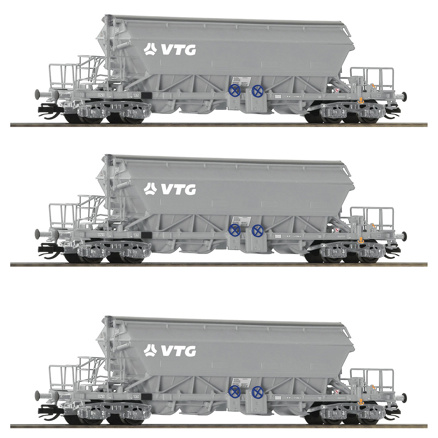 3 piece set: Covered hopper wagons for potash, VTG 