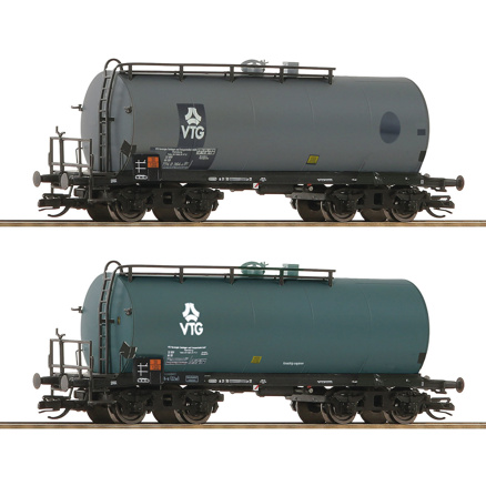 2 piece set: Tank wagons 
